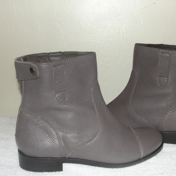 J.Crew gray leather ankle bootss! - Picture 3 of 8
